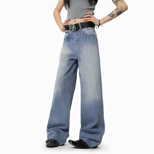 Washed Ice Blue Jeans