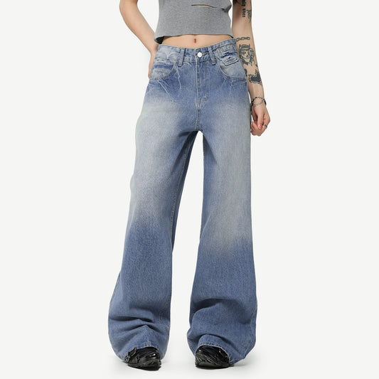 Washed Ice Blue Jeans